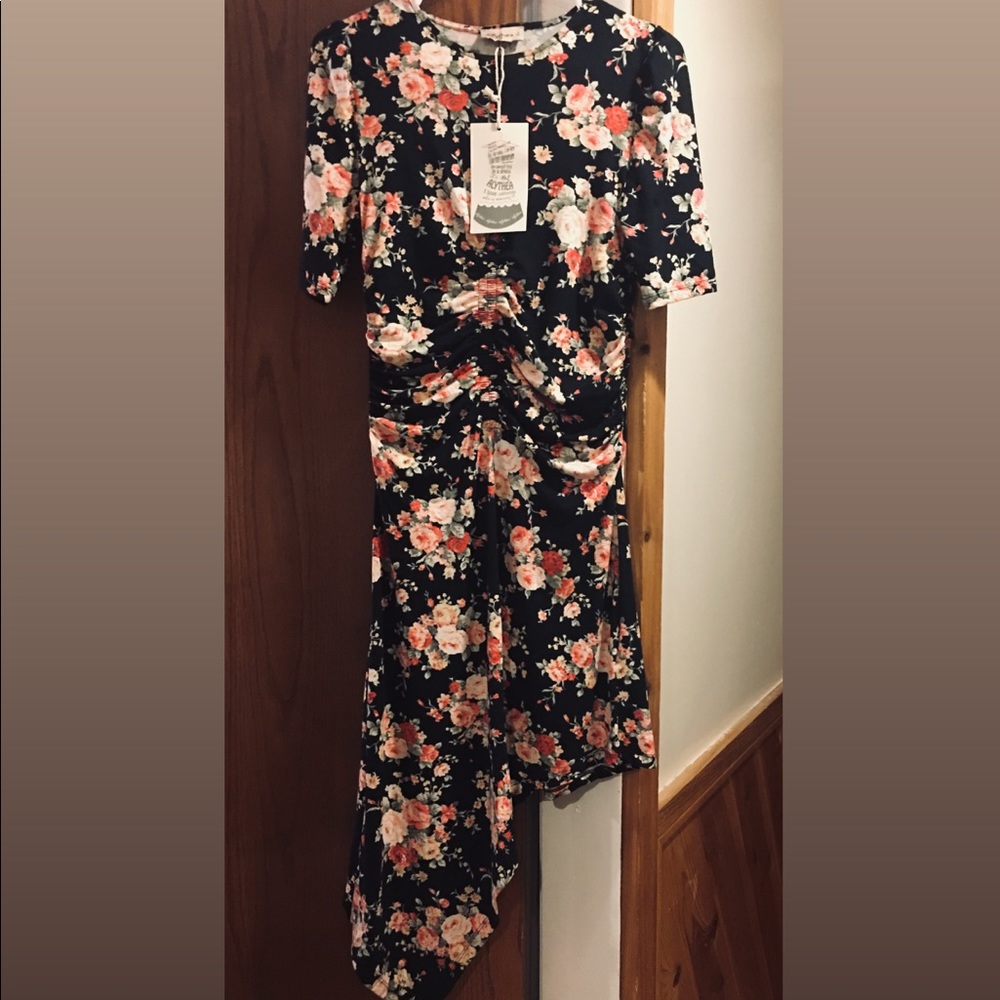 Alythea Asymmetrical Floral Dress